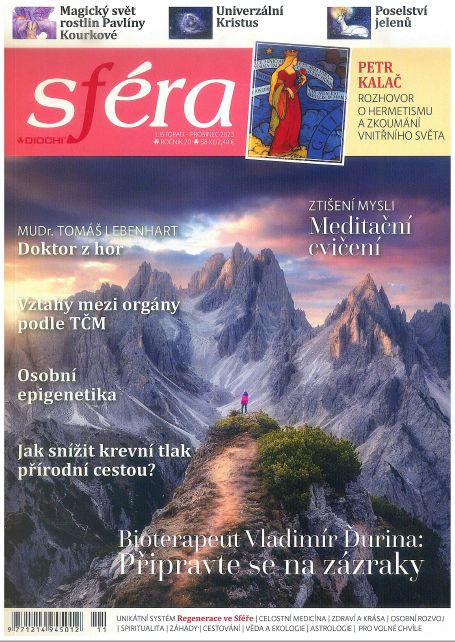 titulní strana časopisu Sféra a jeho předplatné