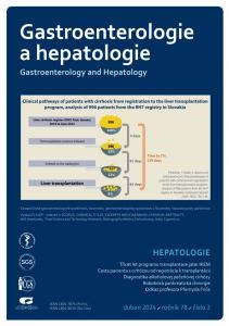 obálka časopisu Gastroenterologie a hepatologie 