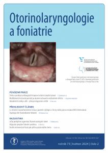 obálka časopisu Otorinolaryngologie a foniatrie 