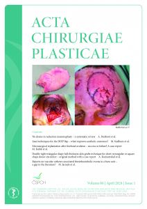 obálka časopisu Acta Chirurgia Plasticae