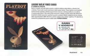 Dárek za předplatné -  Luxusní duální power banka Playboy v hodnotě 1.390 Kč.