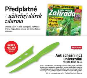 Dárek pro nové předplatitele -  Antiadhezní nůž univerzální PRESTO TONE, 12 cm v hodnotě 189 Kč. 