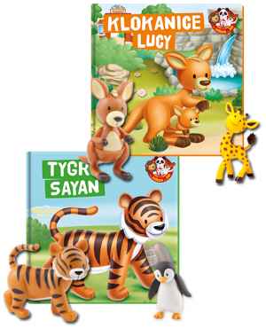 V balíčku obdržíte  čísla  3 Tygr Sayan  (s figurkami tygra a tučňáka) a číslo  4 Klokanice Lucy . Číslo 3 je zdarma. Cena čísla 4 a dalších je 249 Kč a  navíc obdržíte 6 doplňků PREMIUM .