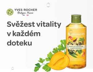 kosmetika Yves Rocher Mango a koriandr v hodnotě 318 Kč. Akce platí v rámci ČR pro prvních 30 nových předplatitelů.