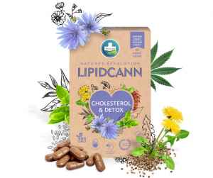  Lipidcann na detox a cholesterol 
 60 tablet s bylinami a konopným semínkem 
Přírodní doplněk stravy pro podporu optimální hladiny cholesterolu v krvi. Každá z celkem 60 tablet obsahuje lecitin, čekanku obecnou, smetánku lékařskou, extrakt ze zeleného čaje, červenou rýži a samozřejmě nesmírně prospěšné konopné semínko.