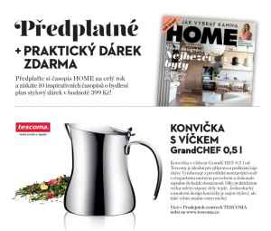 dárek k předplatnému časopisu HOME