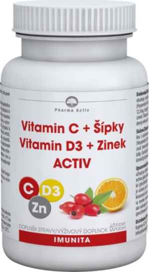 Vitamin C + Šípky Vitamin D3 + Zinek ACTIV v hodnotě 390 Kč. Akce platí v rámci ČR pro nové předplatitele.