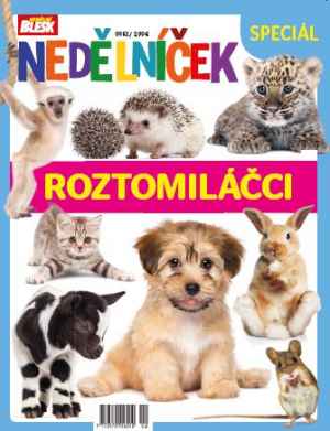 Dárek za předplatné - Speciál Roztomiláčci v hodnotě 99 Kč
Nedělníček, časopis pro tvořivé děti, vám tentokrát přináší pořádnou dávku roztomilosti. Na 76 stranách najdete roztomilá zvířátka z domácího prostředí, zoologických zahrad i divoké přírody. Krásné obrázky jsou doplněné říkadly, vtipy a pohádkami. K Nedělníčku samozřejmě patří i luštění, omalovánky a vystřihovánky. Ani o ty v novém speciálu nepřijdete. Součástí časopisu jsou i čtyři plakáty. Platí pro nové předplatitele. Dárek v hodnotě 99 Kč zdarma. 

Akce je omezena do vyprodání zásob. Platí do 5. 4. 25.