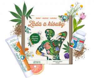  Gel a tablety na záda a klouby 
 Dárková kazeta od Annabis 
Nádherná dárková sada pro silné klouby, svaly a šlachy! Obsahuje špičkovou kloubní výživu Arthrocann Collagen Vitamin Komplex (60 tablet na 2 měsíce) a 
nejprodávanější konopný gel Arthrocann s CBD (600 mg) a CBG (20 mg). Samotná kazeta stojí 579 Kč. 
