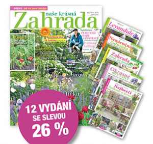 NKZ2505S Nabídka na roční předplatné na 2 tituly   12x Naše krásná zahrada + 5x tematické speciály , se slevou 26 % + DIGI VERZE ZDARMA Je nutno zadat email u odběratele! 