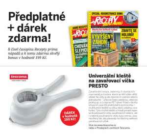 dárek k předplatnému časopisu Recepty prima nápadů