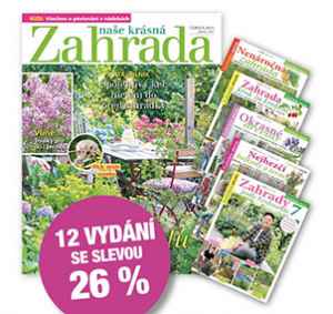NKZ2506S Nabídka na roční předplatné na 2 tituly   12x Naše krásná zahrada + 5x tematické speciály , se slevou 26 % + DIGI VERZE ZDARMA Je nutno zadat email u odběratele! 