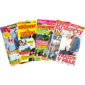 Předplaťte si Křížovkář TV magazín na rok 
a získáte jako dárek balíček speciálů LUŠTĚNÍ v hodnotě 115 Kč.
  

 Speciál TV Pohoda křížovky 2/2025 – Léto  
Desítky stran křížovek a nejrůznějšího luštění, osm stran receptů na letní mlsání, 
večerní grilování či k obyčejnému posezení s rodinou i přáteli. 
A také spousta zajímavostí o dění na televizních obrazovkách i známých osobnostech. 
To vše najdete v letním speciálu TV Pohoda křížovky. Vychází 22. 5. 2025. Prodejní cena na stánku 35 Kč. 
✿  Letní vaření 
✿  recepty  
✿  tipy  
✿  rady
  

 Speciál Týdeníku Květy – Křížovky 2/2025  
Chcete osvěžit své znalosti o českých dějinách, procvičit mozkové závity a současně se skvěle pobavit? 
Speciál oblíbeného Týdeníku Květy Křížovky & luštění je tou správnou volbou! 
Těšit se můžete na klasické křížovky, sudoku, zábavné kvízy i vzpomínku na to, čím se zabývali luštitelé před mnoha lety. 
Vyšlo 24. 4. 2025. Prodejní cena na stánku 29,90 Kč.  
• luštění - křížovky, osmisměrky, sudoku, kvízy, z archivu 
• největší události českých dějin 
• výjimečné osobnosti 
• nezapomenutelná díla i sportovní úspěchy 
• památná místa naší země
  

 Speciál Překvapení 3/2025 – Výlety s křížovkou  
Těšte se na velkou inspiraci pro výletníky a luštěte o bezva ceny!  
Co vás čeká a nemine?  
Známé i neznámé oázy klidu a zeleně  
Čtenářské tipy na výlety  
Kam vyrazit na túru po horách  
TOP romantická místa jižní Moravy  
Recepty na obložené bagety  
Nápady pro šikovné ruce  
KŘÍŽOVKY a ŠVÉDKY, zábavné kvízy, SUDOKU  
+ VYHRAJTE finanční odměny, výhry na cesty, pobyt v roubence a RODINNÉ VSTUPENKY  
Speciál v prodeji od úterý 13. května 2025.  
Speciál si můžete koupit samostatně za 24,90 Kč, nebo v balíčku s Překvapením č. 20 za 39,90 Kč.
  

 TV mini Speciál Křížovk