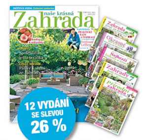 NKZ2507S Nabídka na roční předplatné na 2 tituly   12x Naše krásná zahrada + 5x tematické speciály  , se slevou 26 % + DIGI VERZE ZDARMA Je nutno zadat email u odběratele! 