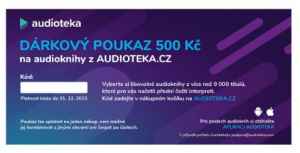 Dárek za předplatné - Dárkový poukaz v hodnotě 500 Kč na audioknihy z AUDIOTEKA.CZ . Akce je určena pro nové předplatitele. Akce je omezena do vyčerpání zásob.