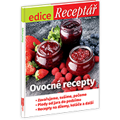 Předplaťte si Receptář na rok 
 za akční cenu  
a získáte edici Receptáře Ovocné recepty v hodnotě 79 Kč jako dárek.
  

 Kniha z edice Receptář Ovocné recepty  – průvodce zavařováním, sušením, mražením a odšťavňováním ovoce z lesa i ze zahrady. Publikace nabízí recepty na pokrmy sladké i slané. 
Podrobný popis způsobů zpracování ovoce (zavařování ve formě džemu, kompotu, sirupu či likéru, sušení, mražení, kandování) s tipy a radami. 
V edici naleznete recepty na zavařeniny, sirupy, čatní, ale i koláče a spousty jiných dobrot s ovocem, které jsme zařadili podle toho, jak dozrává – od jarní rebarbory po podzimní bezinky. 
Najdete zde recepty s ovocem známým (rebarbora, jahody, třešně, meruňky, broskve, maliny, borůvky, ostružiny, švestky, jablka, hrušky) i méně rozšířeným (jeřabiny, hložinky, dřínky, rakytník, bezinky, šípky).
  
Cena zahrnuje poštovné a balné.
  

Neváhejte a objednávejte ihned. Nabídka platí jen do vyčerpání zásob dárků. 
Dárky vám rezervujeme dva týdny od objednání předplatného (do té doby je třeba předplatné uhradit). 
Dárky zasíláme do 30 dnů od zaplacení na adresu plátce prostřednictvím České pošty. 
Nabídka platí pouze pro předplatné doručované do České republiky.

  
Předplatné je na 12 měsíců.
  

 Elektronická verze  časopisu je k tištěné verzi zcela  ZDARMA .
 
Registrujte se na  www.Mojepredplatne.cz  a čtěte svůj oblíbený titul až na 4 zařízeních v E-KNIHOVNĚ.

