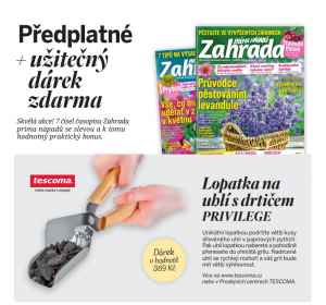 Dárek pro nové předplatitele -  Lopatka na uhlí s drtičem PRIVILEGE v hodnotě 369 Kč.  