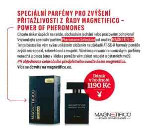 Dárek za předplatné -  Pánský parfém MAGNETIFICO 100 ml. v hodnotě 1.190 Kč. 
   Dárek je odesílán na plátce do 6-ti týdnu od uhrazení. 