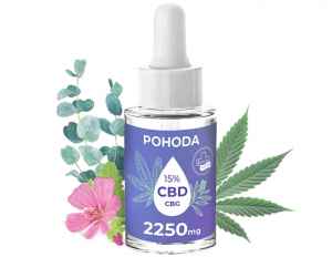  15% CBD a 1% CBG kapky s bylinkami 
 Kapky 