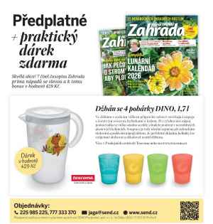 dárek k předplatnému časopisu Zahrada prima nápadů