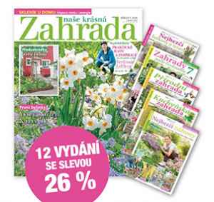 NKZ2603S Nabídka na roční předplatné na 2 tituly   12x Naše krásná zahrada + 5x tematické speciály , se slevou 26 % + DIGI VERZE ZDARMA Je nutno zadat email u odběratele! 