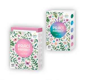 NKZ26VR5<br>Roční obnova tištěné a  kniha <b>PRACÍ PAPÍRKY ECOHAUS</b>+ DIGI ZDARMA.  Nabídka platí pro obnovu, bez přerušení odběru na více než 3 vydání, do vyčerpání zásob. Dárek se odesílá na plátce a pouze po ČR. Nutno zadat email u odběratele!<br>Popis produktu: Ekologické balení, jednoduché použití a spolehlivé praní. Prací papírky jsou plnohodnotným přípravkem pro každodenní praní. Při kontaktu s vodou se okamžitě promění v gel, který účinně odstraní nečistoty a beze zbytku se rozpustí. Prací papírky jsou šetrné k pokožce a neobsahují žádné chemikálie. Jsou vynikajícím pomocníkem při ručním praní a na cestách.<br>Sada obsahuje: Prací papírky Ecohaus v dárkové
krabičce mix vůní (25 ks) + prací papírky vůně Luční kvítí (60 ks)     