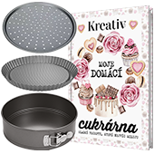 Předplaťte si časopis Překvapení na rok 

a získáte jako dárek sadu pečících forem Tescoma a knihu Zážitkář – Cukrárna v celkové hodnotě 1238 Kč.
  

 Sada pečicích forem Tescoma  
Oblíbené formy z rodiny DELÍCIA  
Udělejte si radost a získejte k předplatnému kvalitní kovové formy TESCOMA. 
Na sladké i slané koláče se bude hodit forma s vlnitým okrajem DELÍCIA o průměru 28 cm, 
na dorty nebo cheesecake využijete rozkládací formu na dort DELÍCIA o průměru 20 cm a tu nejlepší domácí pizzu upečete s pomocí perforované formy na pizzu DELÍCIA o průměru 32 cm, 
můžete ji samozřejmě využít i na sladké koláče. 
Všechny tyto formy jsou opatřeny vysoce odolným antiadhezním povlakem, který zabraňuje připalování. 
Více o produktech na  www.tescoma.cz.   
Sada 3 forem 
 - forma s vlnitým okrajem DELÍCIA o průměru 28 cm 
 - rozkládací formu na dort DELÍCIA o průměru 20 cm 
 - perforované formy na pizzu DELÍCIA o průměru 32 cm

  
 Kreativ Zážitkář - Cukrárna  
Moje domácí cukrárna. Edice zážitkářů přichází novinka pro všechny, kdo rádi mlsají a také třeba sami pečou.
Poznamenejte si svoje nejoblíbenější sladké recepty do speciálního knižního receptáře, 
který se jen tak nerozpadne a vydrží ještě vašim dětem. Pár zaručených receptů už tam čeká jako nenápadná výzva! 
Rozdělte si recepty přehledně do kapitol a už nebudete muset hledat, jak upéct nový dort k narozeninám nebo nové cukroví. 
Výrobce: VLTAVA LABE MEDIA a.s.


  
Neváhejte a objednávejte ihned. Nabídka platí jen do vyčerpání zásob. 



 
Předplatné je na 12 měsíců.

  
 Elektronická verze  časopisu je k tištěné verzi zcela  ZDARMA .
 
Registrujte se na  www.Mojepredplatne.cz  a čtěte svůj oblíbený titul až na 4&nbsp;zařízeních v E-KNIHOVNĚ.