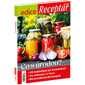 Předplaťte si Receptář na rok se 4 speciály zdarma 
 za akční cenu  
a získáte edici Co s úrodou? v hodnotě 159 Kč.
  

 Edice Receptář – Co s úrodou?  
Proměňte sklizeň v poklad, který vydrží celý rok.
Praktická knížka z edice Receptáře vás provede tím, jak proměnit bohatou sklizeň v trvanlivé zásoby i lahodná jídla. 
Bude vás inspirovat a prakticky vést, jak si poradit s ovocem, zeleninou, bylinkami i houbami – od rychlého využití v kuchyni až po dlouhodobé uchování. 
Najdete zde srozumitelné návody na: zavařování, sušení, mražení a výrobu sirupů, na domácí moštování i na tradiční postupy našich předků, ale také třeba na chytré využití zbytků a minimalizaci odpadu. 
Kniha zároveň nabízí desítky skvělých receptů – od jednoduchých dezertů přes poctivou českou klasiku až po moderní chutě, které dávají úrodě nový rozměr. 
Silnou stránkou publikace je kombinace praktičnosti a radosti z tvoření: 
vedle přesných postupů podporuje i vlastní experimentování a návrat k tradicím, 
kdy zpracování úrody bylo přirozenou součástí života i sdílenou radostí. 
Ideální pro všechny zahrádkáře, chalupáře i milovníky poctivé domácí kuchyně. Cena 159 Kč, vychází 28. 4. 2026. 
* Od nakládání po fermentaci  
* Ze zahrady i z lesa  
* 68 osvědčených receptů


  
Neváhejte a objednávejte ihned. Nabídka platí jen do vyčerpání zásob. 


  
Pokud chcete předplatné věnovat, můžete si při vyplňování objednávkového formuláře stáhnout dárkový certifikát 
nebo si ho objednejte na tel.: 272 015 020 či e-mailem: receptar@mojepredplatne.cz a my vám ho pošleme.




  
Předplatné je na 12 měsíců.
  
 Elektronická verze  časopisu je k tištěné verzi zcela  ZDARMA .
 
Registrujte se na  www.Mojepredplatne.cz  a čtěte svůj oblíbený titul až na 4&nbsp;zařízeních v E-KNIHOVNĚ.