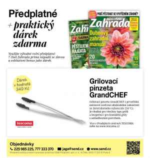 dárek k předplatnému časopisu Zahrada prima nápadů