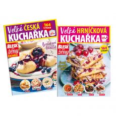 Dárek za předplatné - Balíček kuchařek - speciální edice Blesku pro ženy. Obsahuje Velkou českou kuchařku a Hrníčkovou kuchařku, obě plné receptů a praktických tipů pro všechny. Akce je určena pro nové předplatitele. Akce je omezena do vyčerpání zásob.