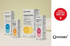 Dárek k předplatnému -  Produkt OVONEX v hodnotě 899 Kč. 
 Produkt OVONEX obsahuje - Kolagen na klouby 140 g. 
   Dárek je odesílán na adresu plátce do 6-ti týdnu od uhrazení. 