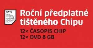 Akce CHIP tištěné s heslem - dárek k předplatnému časopisu Chip