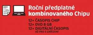 Akce CHIP kombinované s heslem - dárek k předplatnému časopisu Chip
