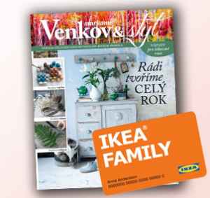 Roční předplatné IKEA - dárek k předplatnému časopisu Marianne Venkov & styl