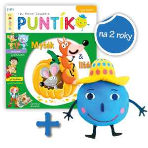 Plyšák Puntík - dárek k předplatnému časopisu Puntík