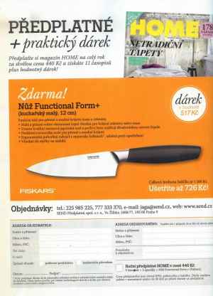 Nůž Functional Form+ - dárek k předplatnému časopisu HOME