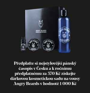 Dárková sada Angry Beards - dárek k předplatnému časopisu Muži v Česku