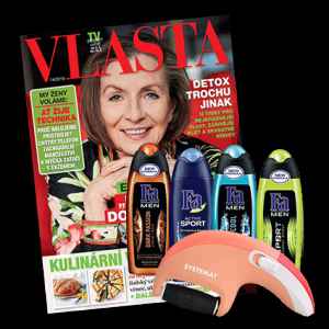 Patobruska + 4 sprchové gely Fa men - dárek k předplatnému časopisu Vlasta