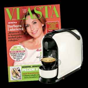 kávovar-bílý Tchibo Cafissimo Pure - dárek k předplatnému časopisu Vlasta