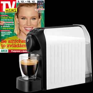 Předplaťte si TV mini na rok 
a získejte kávovar Tchibo Cafissimo easy WHITE v hodnotě 1599 Kč.


Tchibo Cafissimo easy WHITE

Dokonalý požitek z kávy v pohodlí domova – easy! V kávovaru Cafissimo easy se snoubí nejjednodušší ovládání a nejmodernější design s maximálním požitkem z kávy v nejvyšší kvalitě Tchibo. Vychutnejte si právě teď dokonale připravené Espresso, Caffè Crema nebo kávu podle aktuální chuti a nálady, a to zcela jednoduše stisknutím tlačítka. S kávovarem Cafissimo easy si teď milovníci kávy dokážou ve vlastní kuchyni splnit každé přání! Díky patentovanému systému tří tlaků pro spařování kávy je každá kávová specialita připravována pod optimálním tlakem – doma si tak můžete vychutnat skvělou kávu jako z oblíbené kavárny. O vítanou rozmanitost se postará velký sortiment kávových kapslí Tchibo, které jsou dokonale uzavřené pro zachování aromatu.

Informace o produktu:
Rozměry (š x v x h): cca 12 x 32 x 24,5 cm
Objem zásobníku na vodu: 650 ml
Objem zásobníku na použité kapsle: 4 kapsle

Více o produktu na www.tchibo.cz.




Neváhejte a objednávejte ihned, nabídka platí jen do vyčerpání zásob dárků. 
Neváhejte a objednávejte ihned. 
Nabídka platí jen do vyčerpání zásob dárků. 
Dárky vám rezervujeme dva týdny od objednání předplatného (do té doby je třeba předplatné uhradit). 
Dárky zasíláme do 30 dnů od zaplacení na adresu plátce - jako balík na poštu.
Nabídka platí pouze pro předplatné doručované do České republiky.



Předplatné je na 12 měsíců.

Elektronická verze časopisu je k tištěné verzi zcela ZDARMA.

Registrujte se na www.Mojepredplatne.cz a čtěte svůj oblíbený titul až na 4 zařízeních v E-KNIHOVNĚ.
