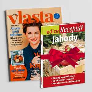Edice Receptář 2024/01 - Jahody (vyšlo 4/2024, cena 99 Kč) - dárek k předplatnému časopisu Vlasta