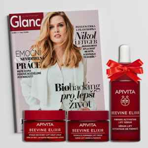 Balíček kosmetiky APIVITA BeeVine Elixir Lift (cream Light 50m, Night cream 50ml, Serum 30ml) - dárek k předplatnému časopisu Glanc